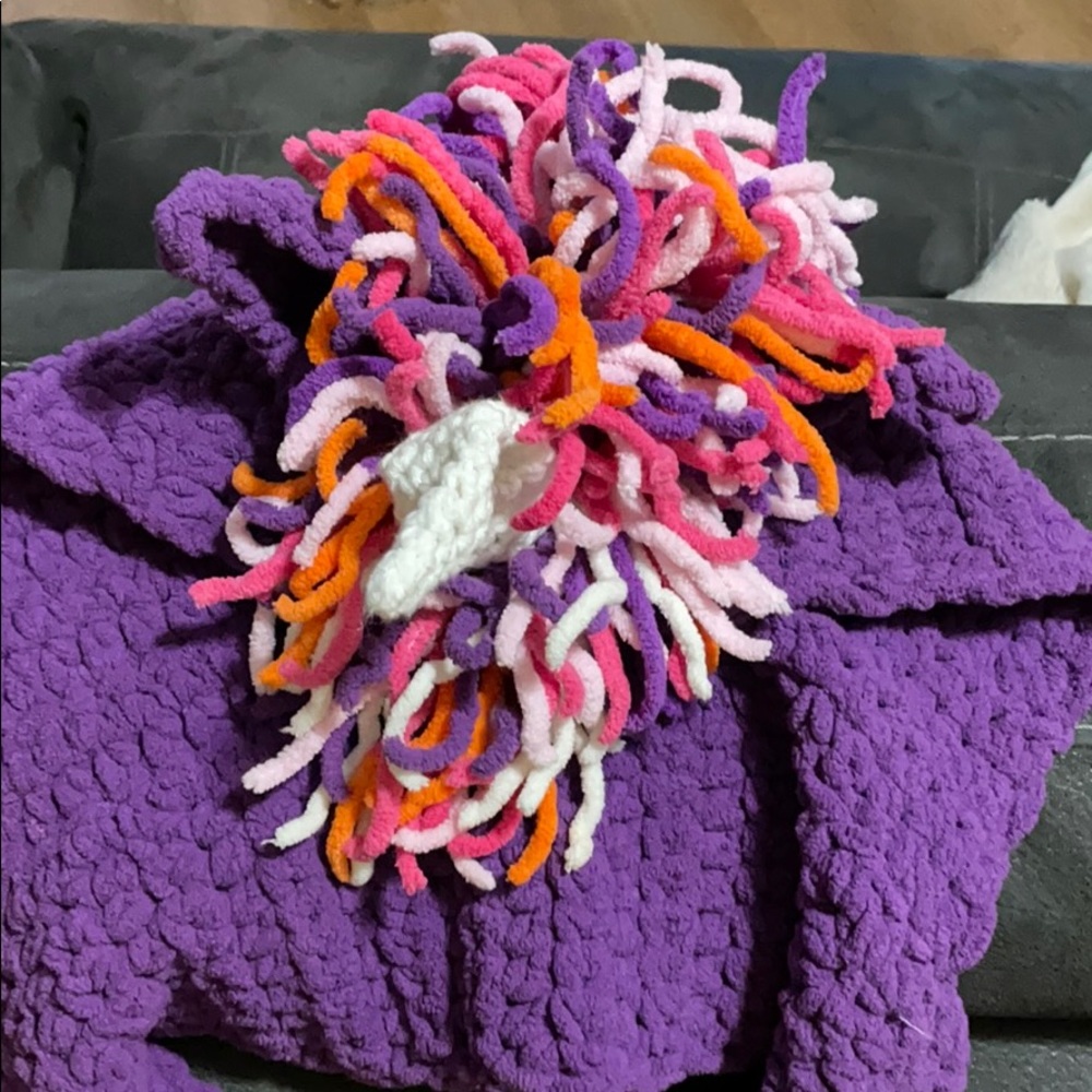 Unicorn crochet hat and scarf